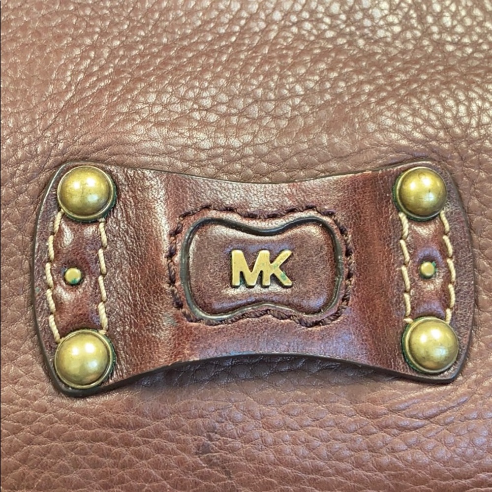 Michael Kors Brown Leather Shoulder Bag - Picture 12 of 13
